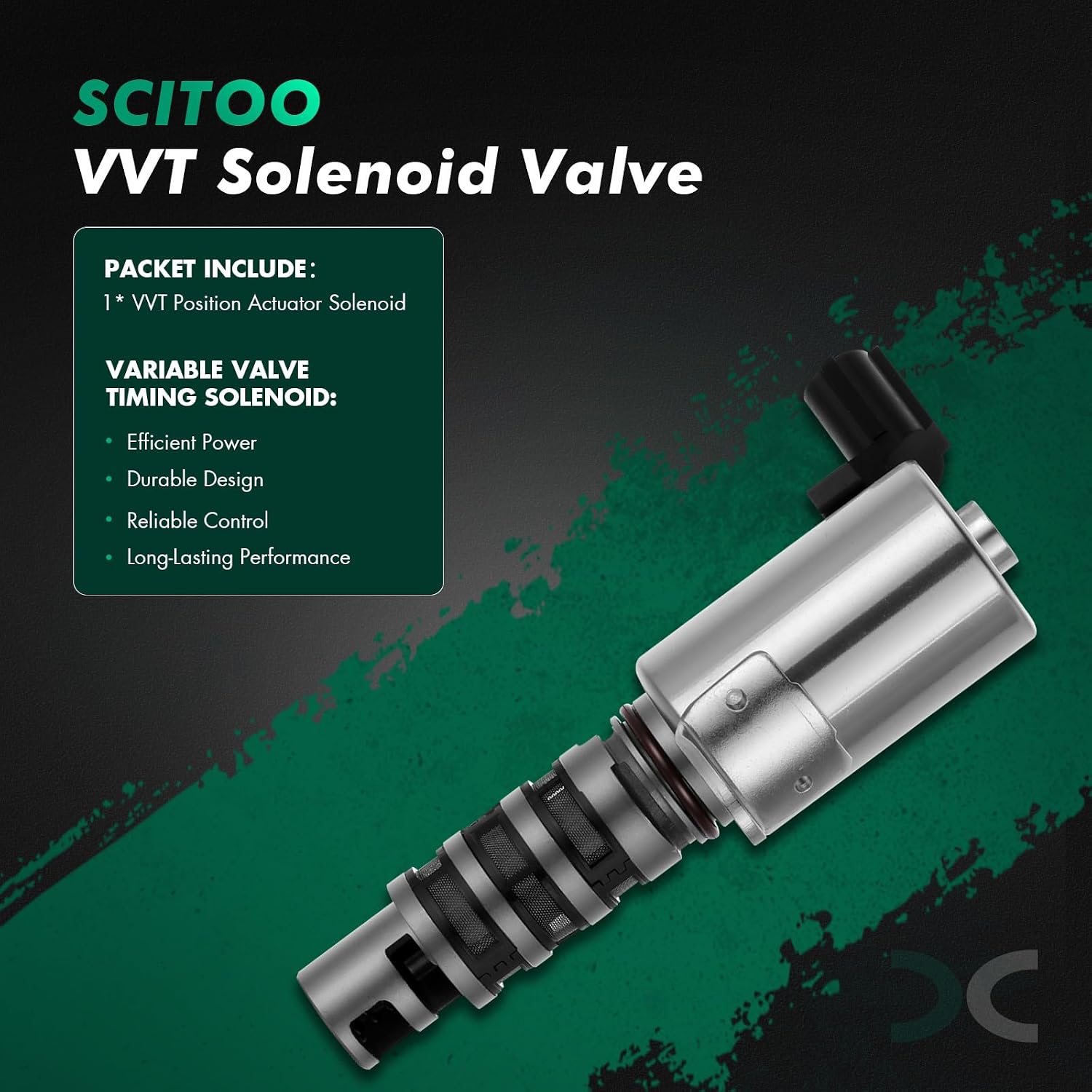 SCITOO Front VVT solenoid valve For Acura RDX 2007-2012,For Acura TSX 2011-2013,For Honda Civic 2006-2015,For Honda CR-V 2005-2008 2010-2011,Replacement for 15830-RBB-003,15830RBB003
