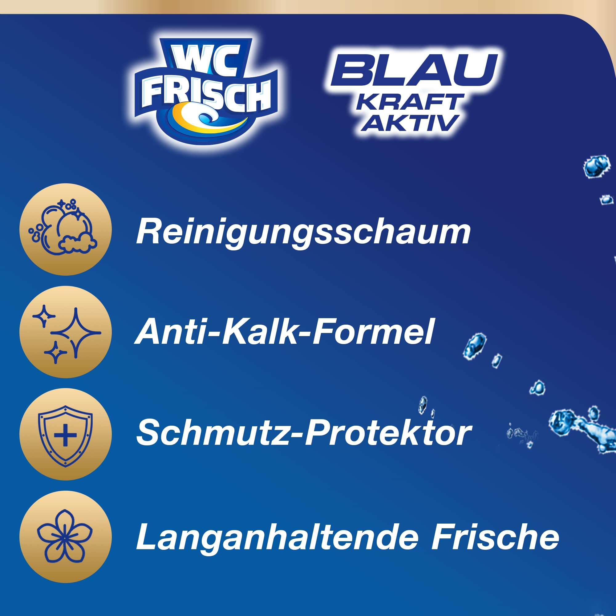WC FRISCH Kraft Aktiv Duftspüler Blüten-Frische (9 x 200 g) 1800 g, WC Reiniger für Reinigung bei jeder Spülung, Duftsteine für langanhaltend frischen Duft, + 50% Anti-Kalk Effekt*