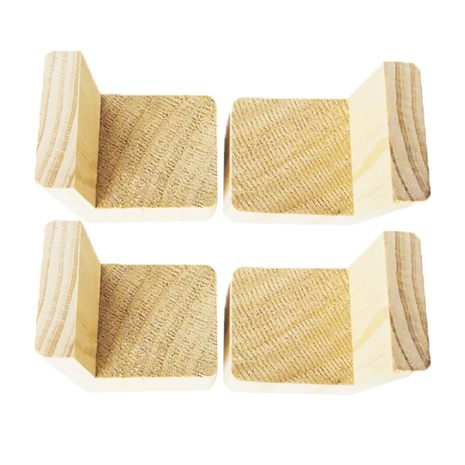 10cm Furniture Risers Bed Risers Bed Risers Furniture Riser Heavy Duty Wooden Bed Lifts Increase The Height of The Bed, Sofa, Cabinet, Chair, a Set of 4 (10x10cm)