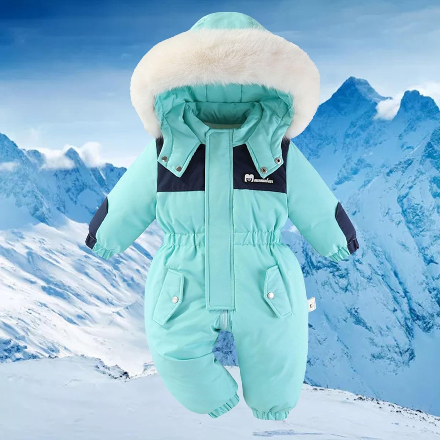 ノースフェイス110 NORTH FACE スキーウェア つなぎ キッズ ノース