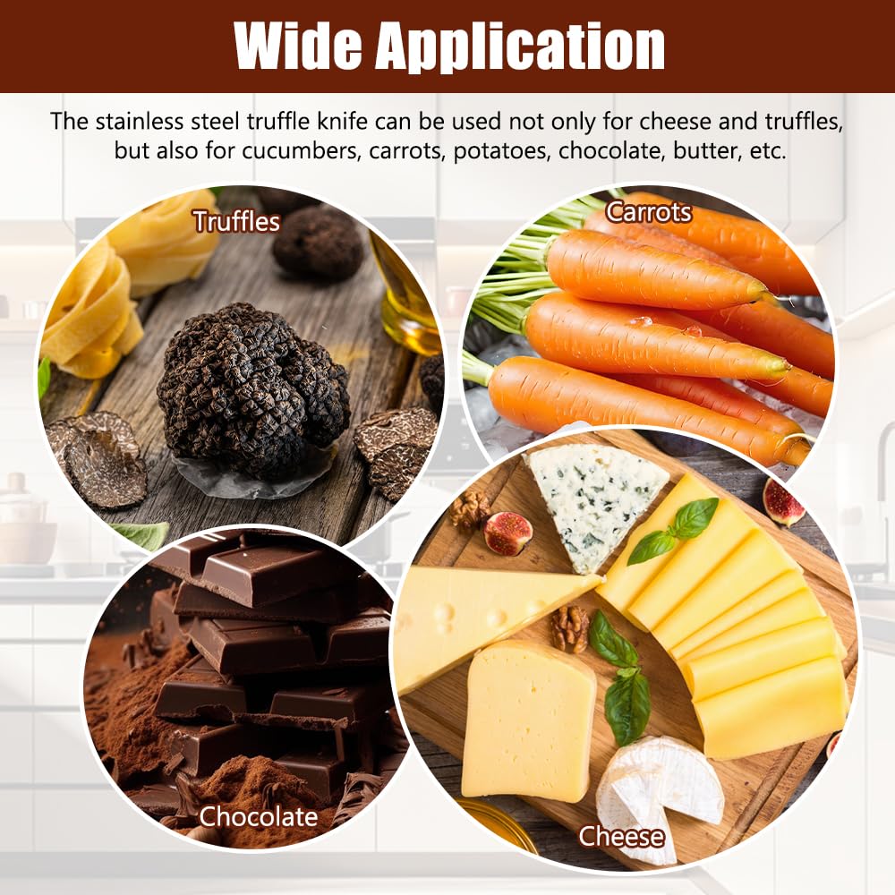 Rape Ail Râpe à Truffe,Trancheur De Truffes,Rasoir à Truffe,Trancheur à Fromage Coupe Ail