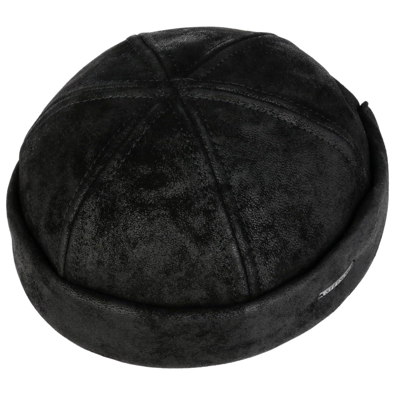 Stetson Pigskin Dockermütze Schirmmütze Leder Herren Herbst Winter
