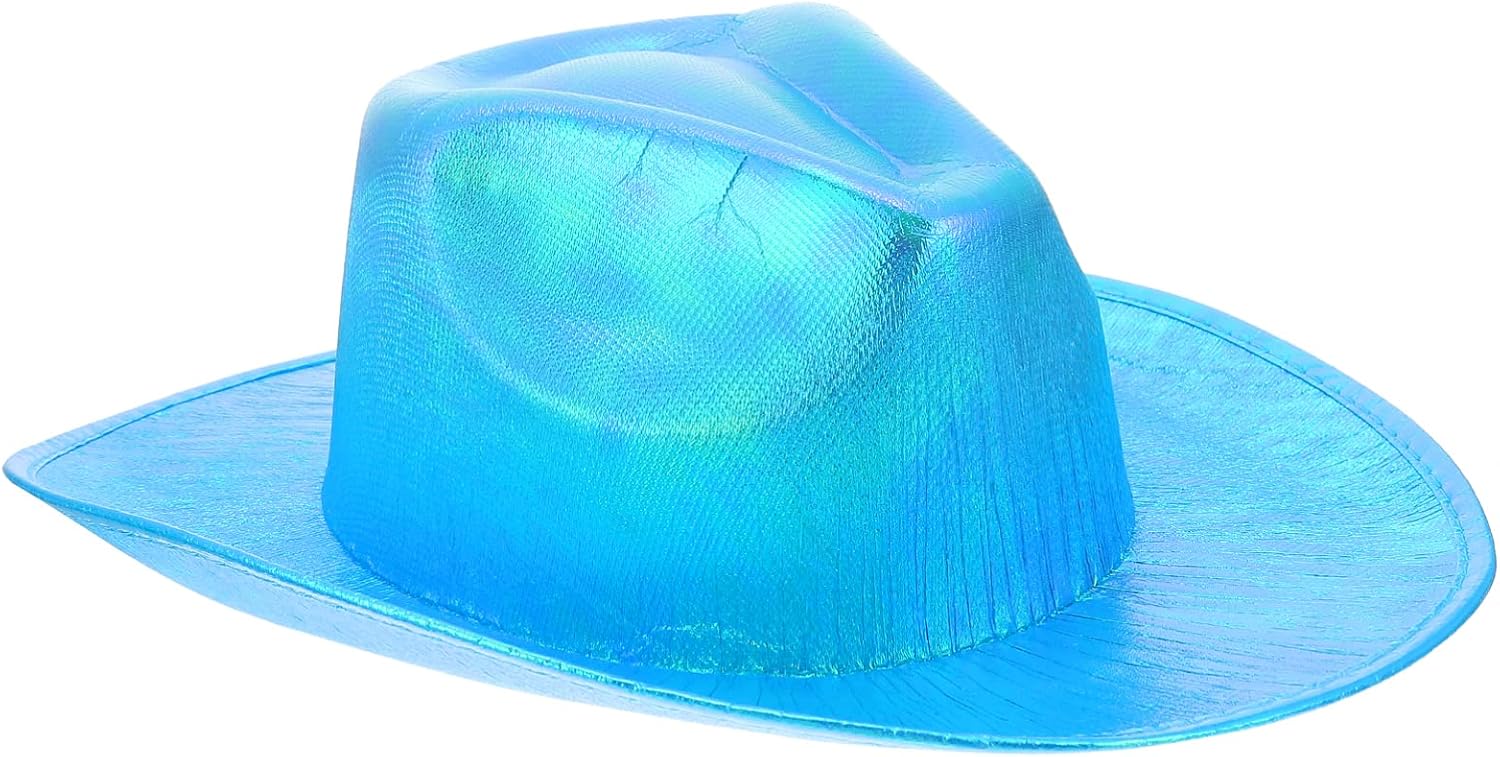 jojofuny Rainbow Glitter Cowboy Hat 