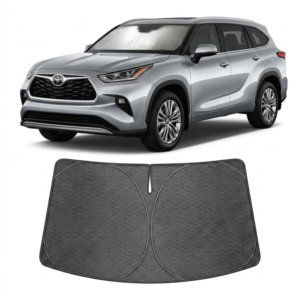 Proadsy Custom Fit Car Windshield Sun Shade for 2020-2026 Toyota Highlander