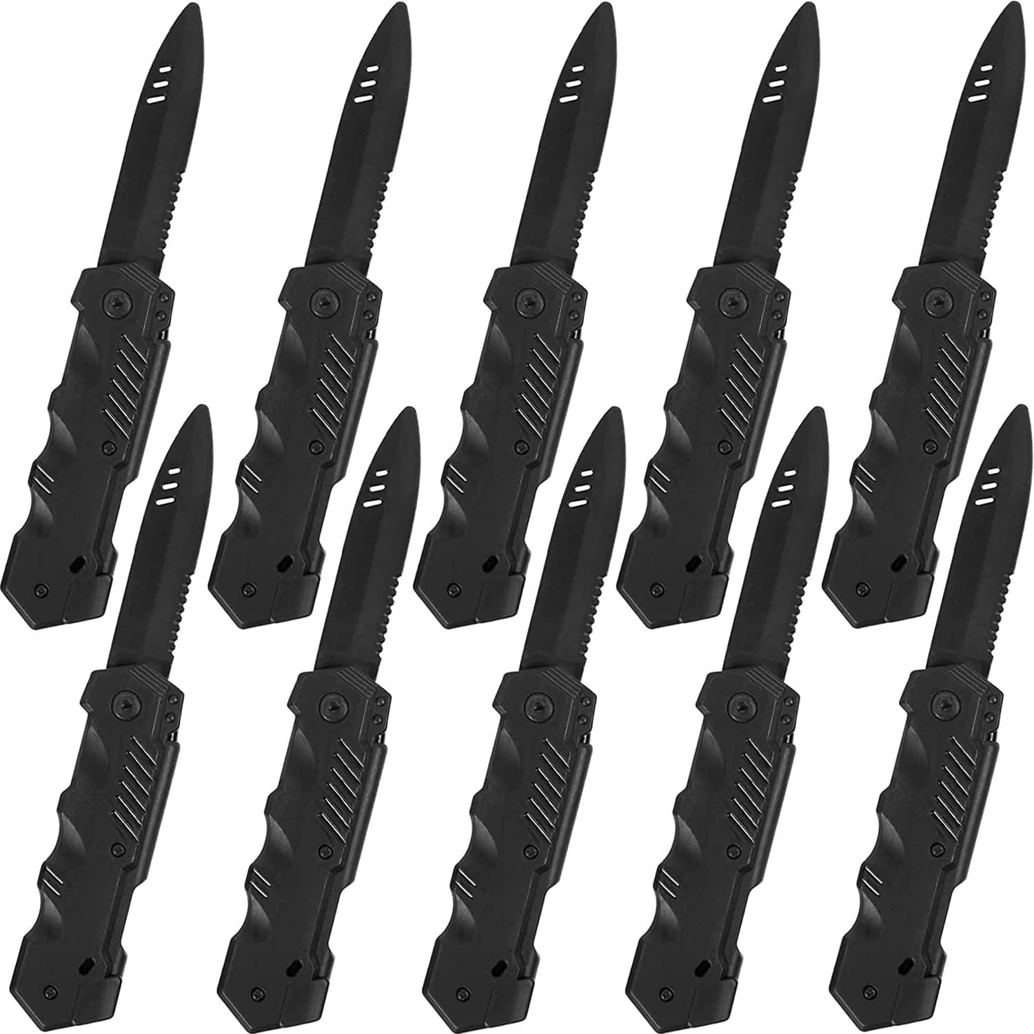 LIYDE 10 Pieces Retractable Fake Knife Disappearing Dagger