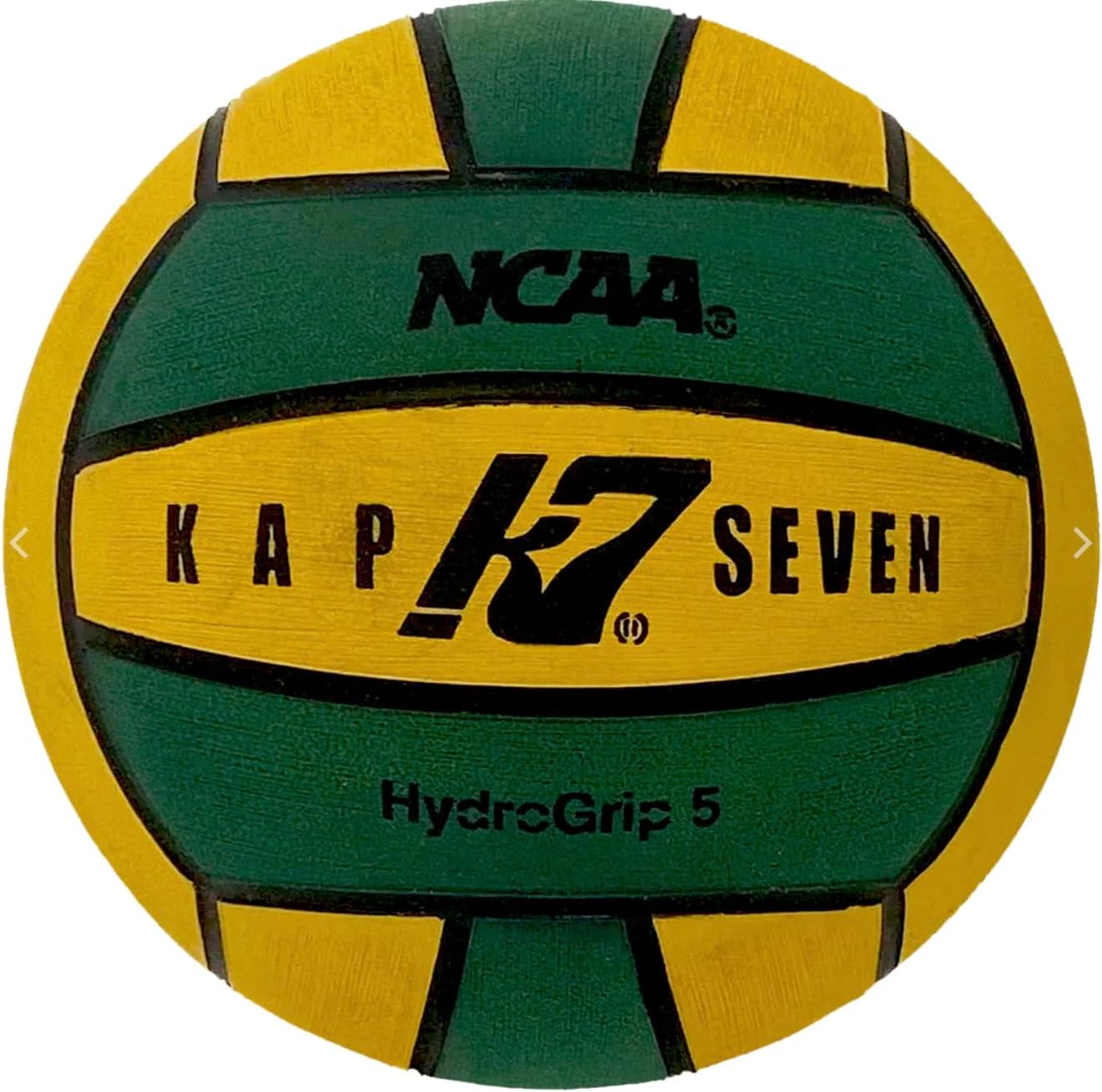 KAP K7 SEVEN KAP7 Green/Yellow Hydrogrip Water Polo Ball - Size 5