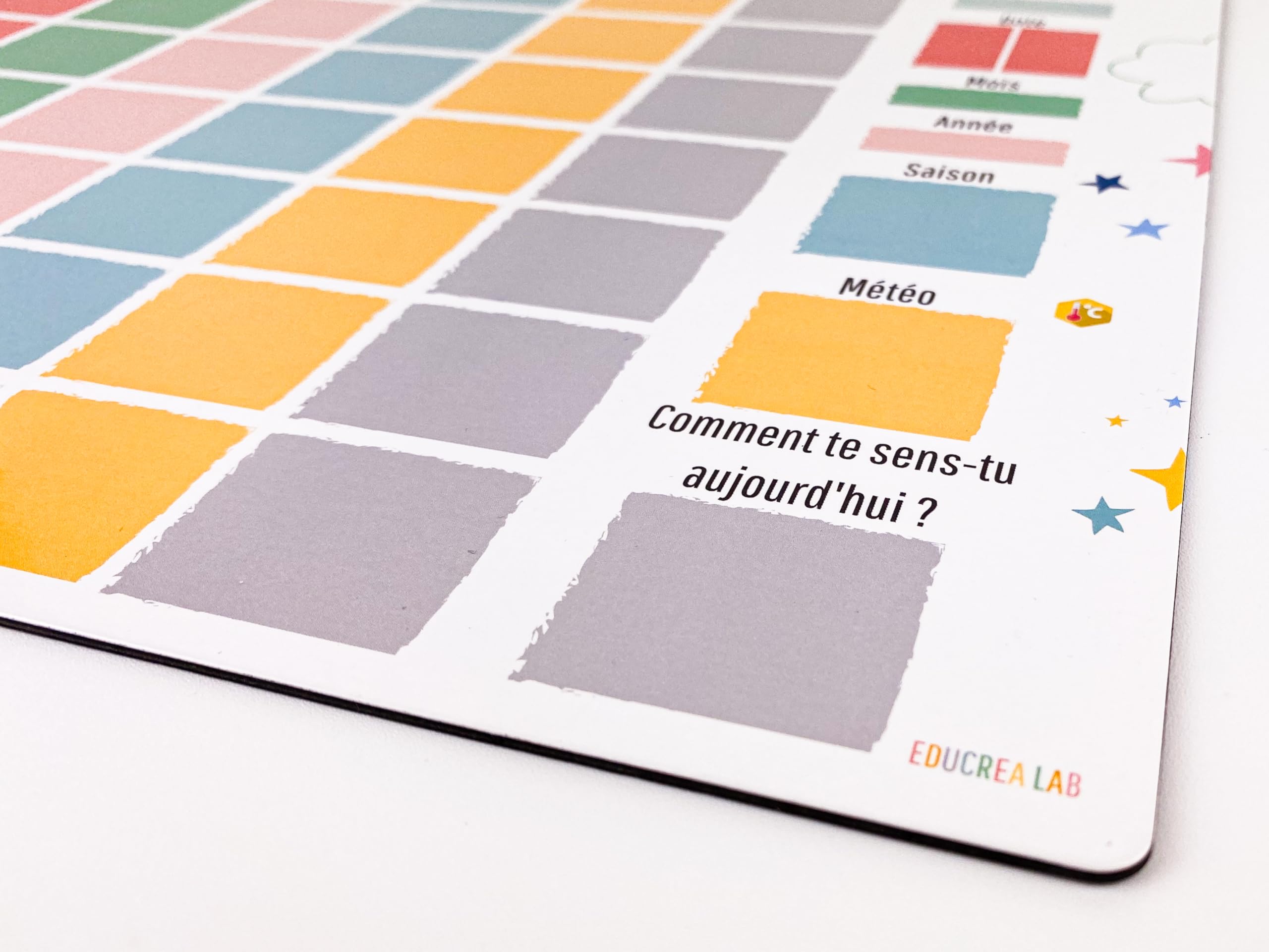 265 Magnets - Grand semainier magnétique Enfant – Organisation Semaine – Évolutif & inspiré Montessori