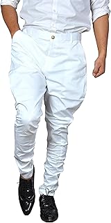 Breakthrough Jodhpur Breeches with KNEEPATCH for Men | Polo Pants | Fashion Wear Balloon Pants | Ethnic Trousers (White Br... Price In India
