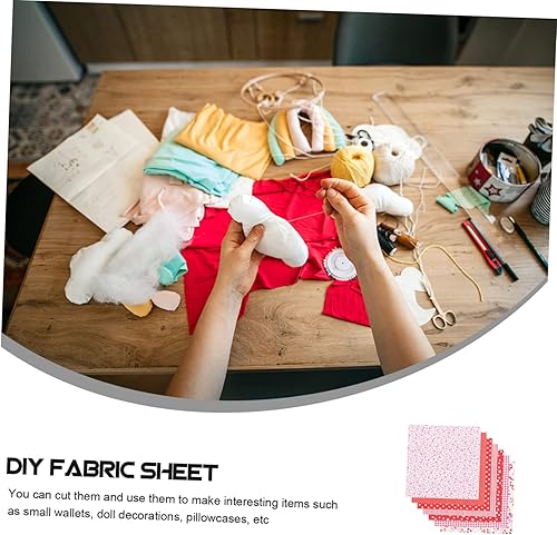 Miniatura 3 de COHEALI 14 Pcs DIY Cotton Patchwork Fabric Printed Bundle Sewing Fabric Squares Floral Fabric Quilted Fabric Quilt Beginners Fabric Checkered