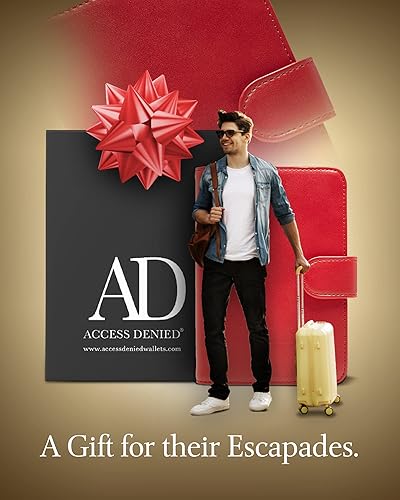 Miniatura 6 de Funda para pasaporte con bloqueo RFID, funda de cuero hecha a mano para pasaporte, organizador de documentos de viaje para hombres y mujeres, Rojo