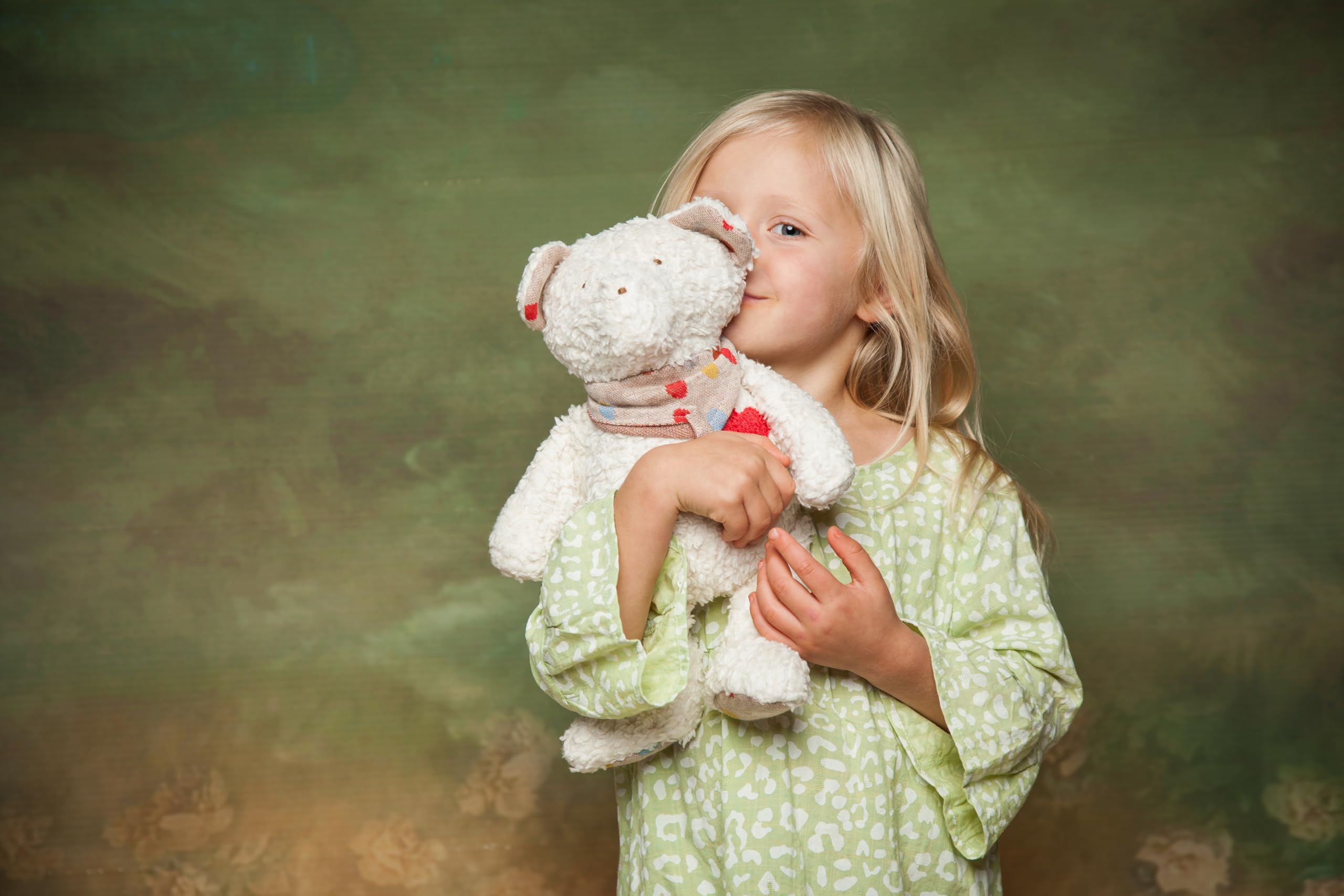 Efie Bio-Spieluhr Teddy – 100 % Baumwolle (kbA), Füllung aus Schurwolle (kbT) – handgefertigt in Deutschland – GOTS-zertifiziert - nachhaltiges Babyspielzeug