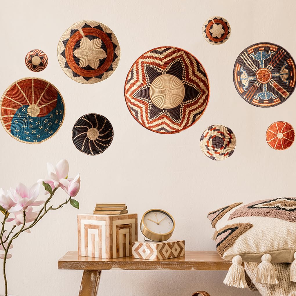 CNUSER 3D Wall Stickers DIY Flower Wall Decal Removable Waterproof Wall Art Decor for Bedroom Living Room Offices Home Decoration (Bohemian)