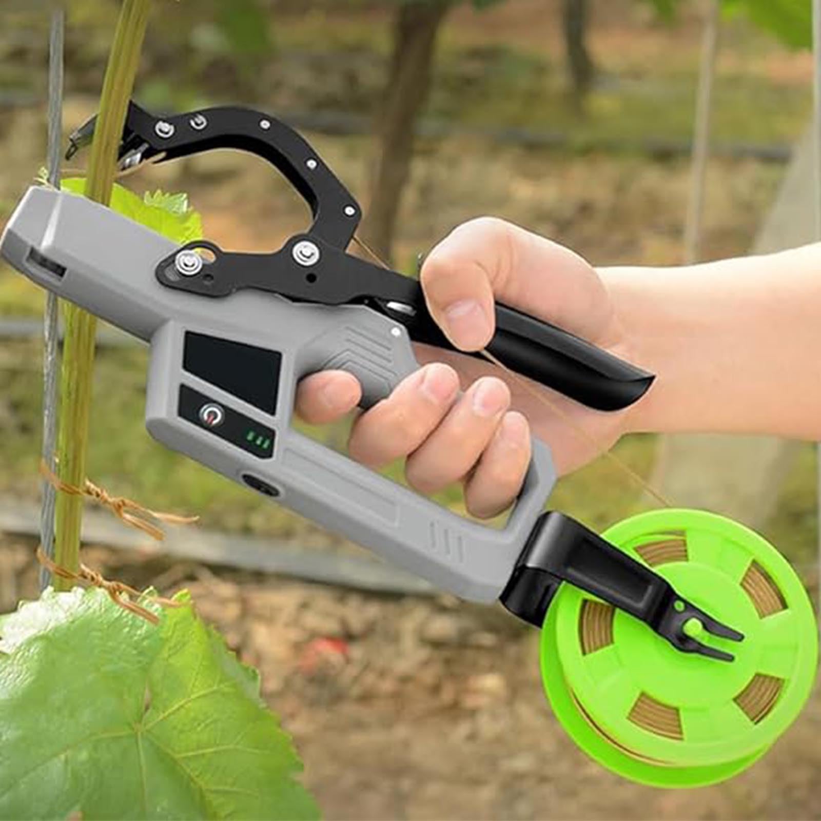 CVJdfhRE plant ties， Electric Plant Tie Machine, Gardening Vine Tying Tool, 45mm Binding Diameter, 6000/time Battery Life