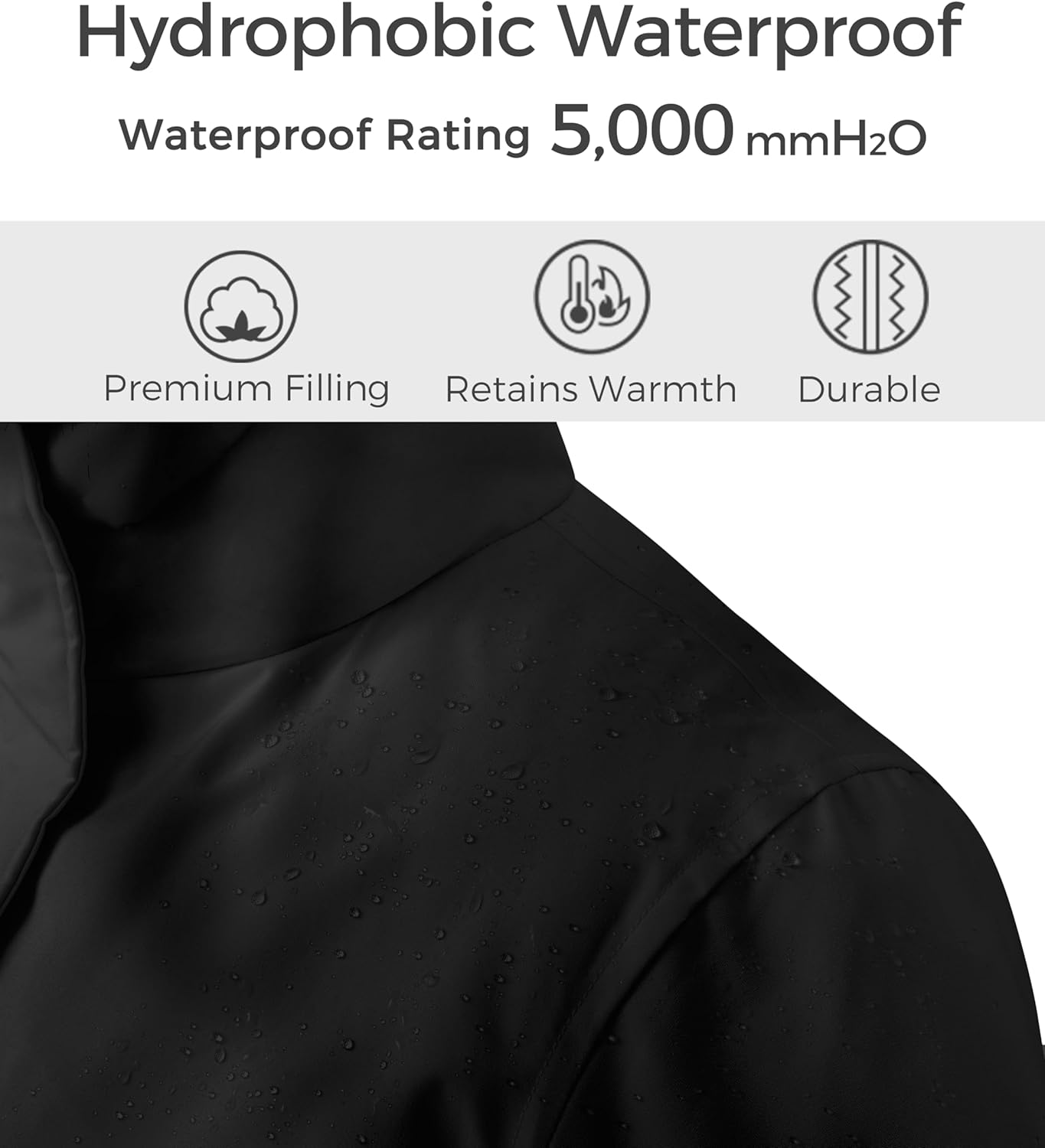 wantdo Women's Winter Coat Waterproof Puffer Jacket Thicken Parka with Fur Hood - Image 4