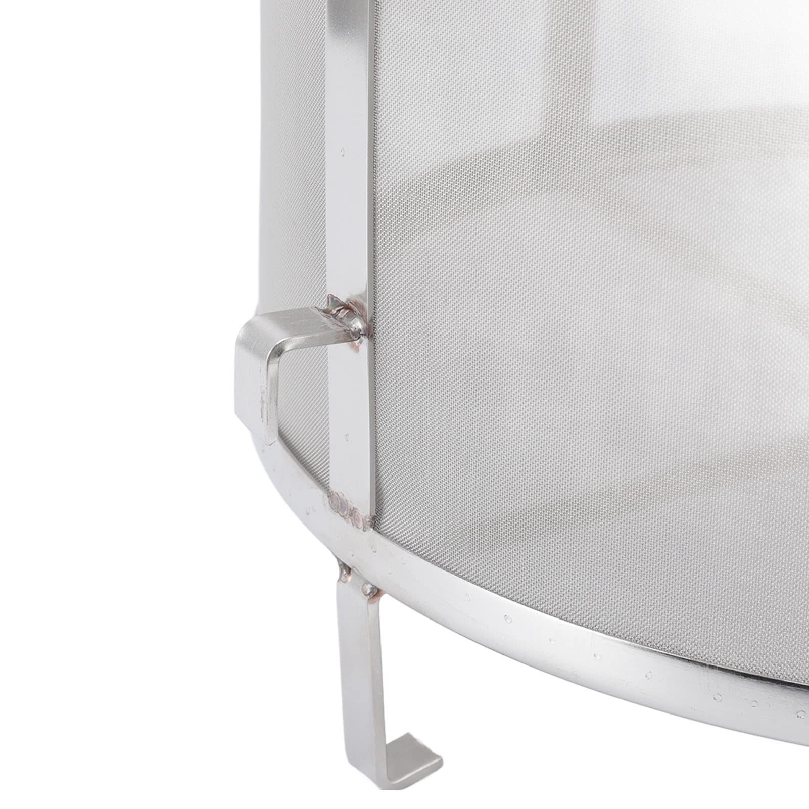 Filtro de elaboración de cerveza de acero inoxidable 30x31cm colador de malla de lúpulo de cerveza casera con mango para herramientas de elaboración de vino en casa