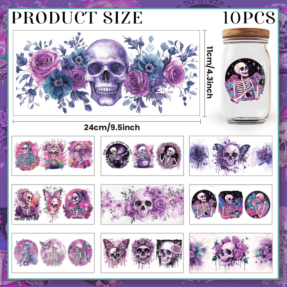 GOMAKERER 10 Sheets UV DTF Cup Wraps - Image 2