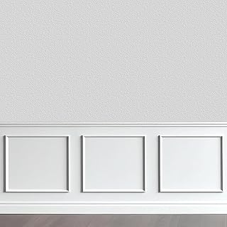 2 Set of 20" x 20" Pre-Cut Accent Wall Molding Trim Kit, Peel and Stick Premade Wainscoting Panels for Interior Decoration, Ready to Assemble Chair Rail Moulding
