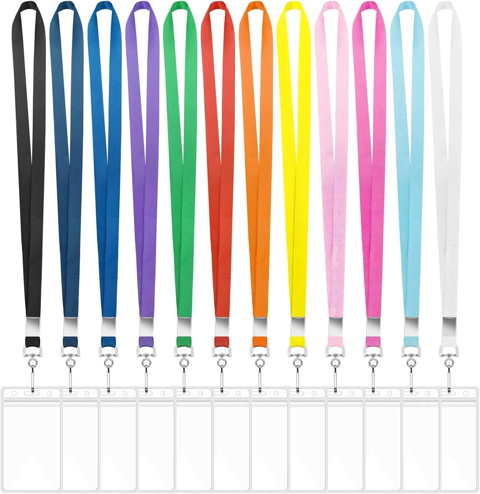 Schlüsselband 96er-Pack Schlüsselbänder for Ausweise, Kreuzfahrt-Schlüsselband for Schiffskarten mit wasserdichtem Ausweishalter(96PCS)