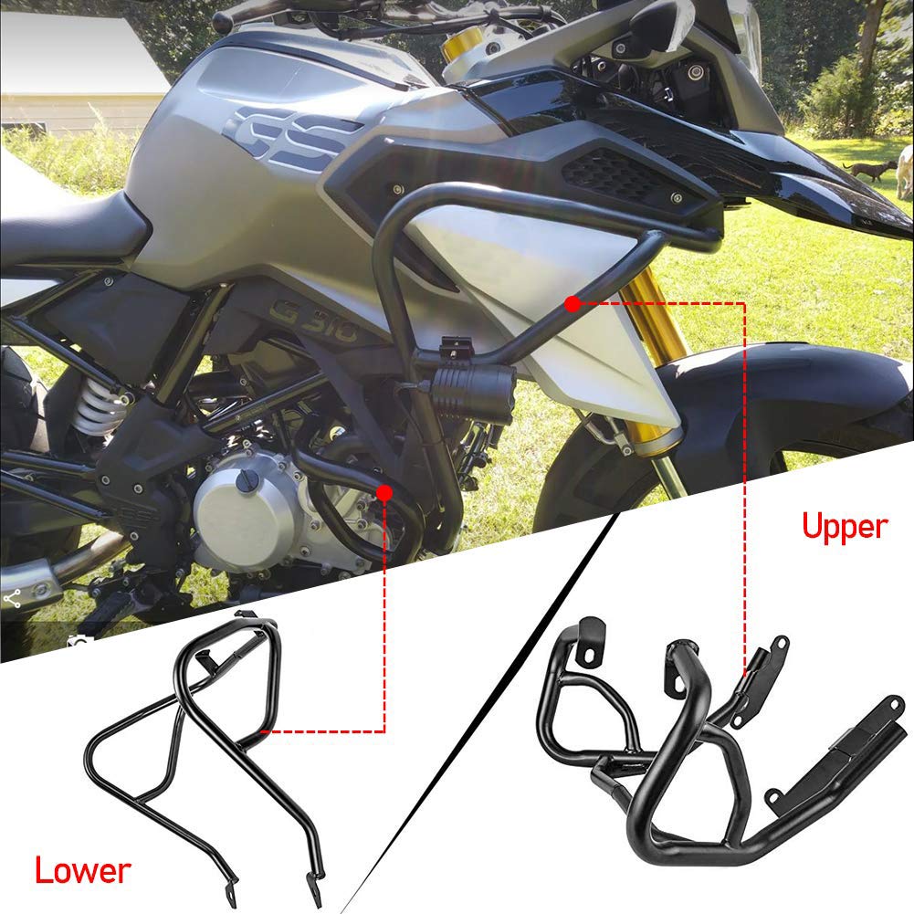 Buy Motorcycle Highway Engine Guards Upper Lower Crash Cage Bars Frame Falling Sliders Protector