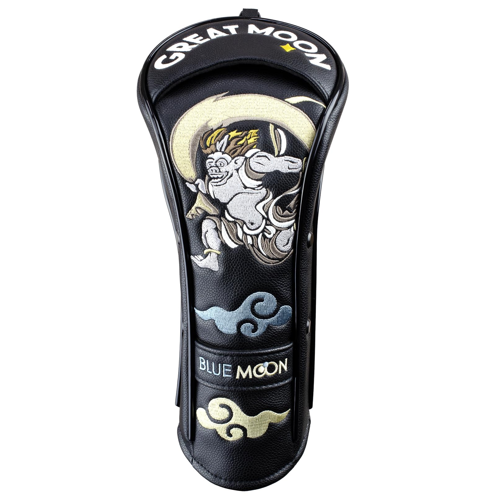 ゴルフブルーム☆アウトレット　ヘッドカバー ヘッドカバー フラッグロゴ ストーン × ブラック フェアウェイウッド用