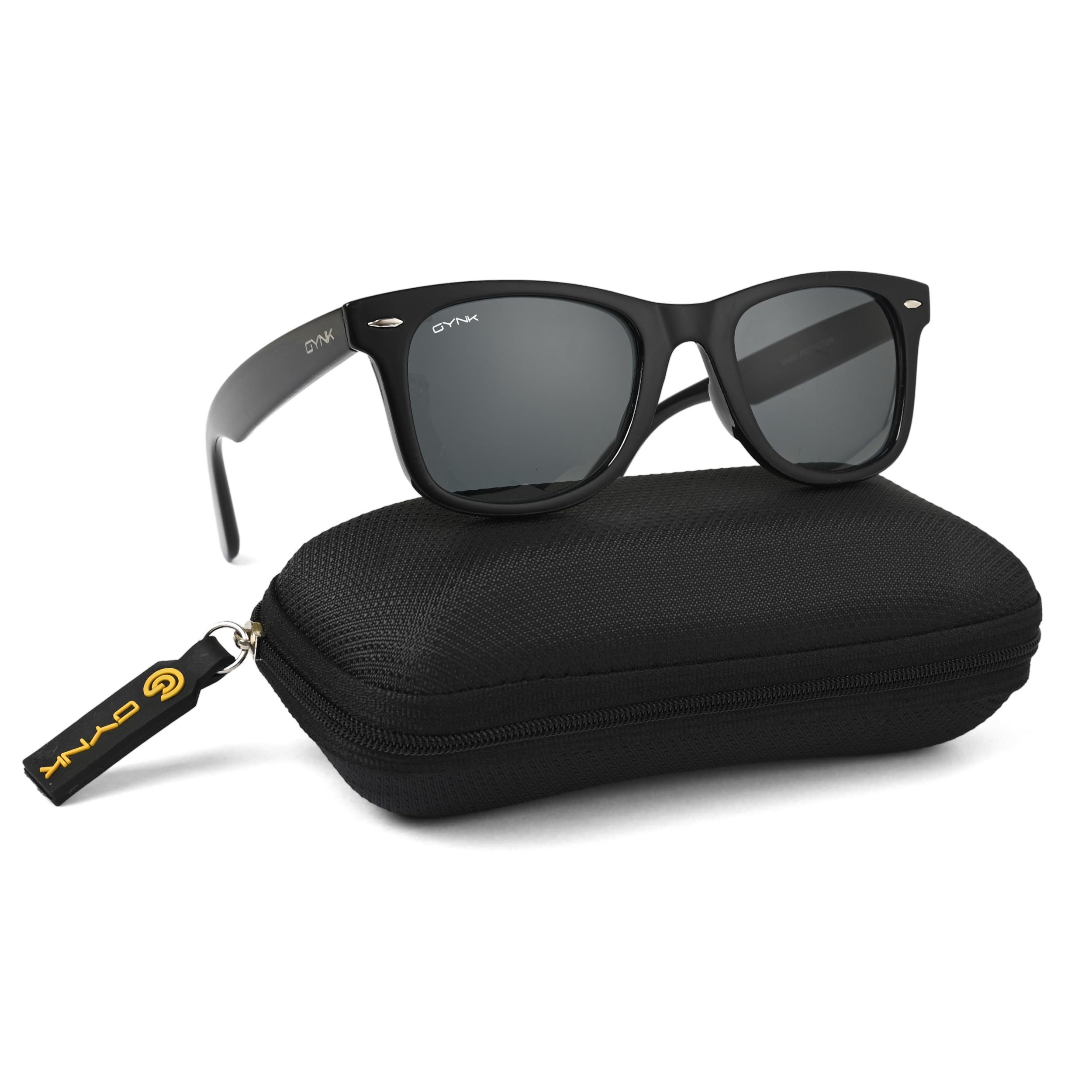 unisex wayfarer sunglasses uv400 protection anti glare toughened glass lens classic stylish frame lightweight durable eyewear for driving outdoor fashion use