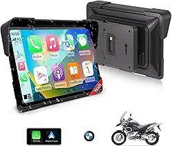 Tela automotiva para motocicleta CarPlay de 17 cm e Android para BMW Dual Bluetooth
