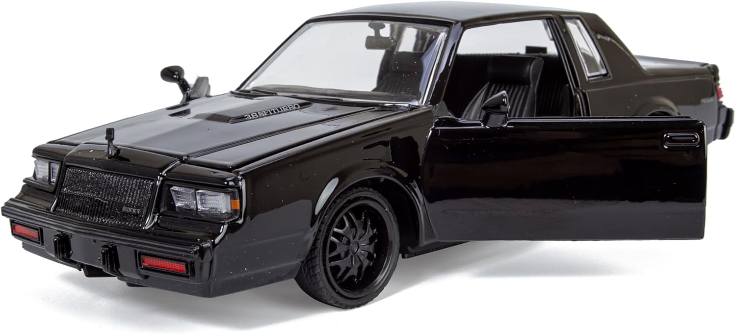 All Star Toys 1987 Buick Regal 3.8SFI Turbo T-Type Grand National Black w/Deep Dish Custom Wheels 1/24 Diecast Model Lowrider Car Exclusive Motormax 73319