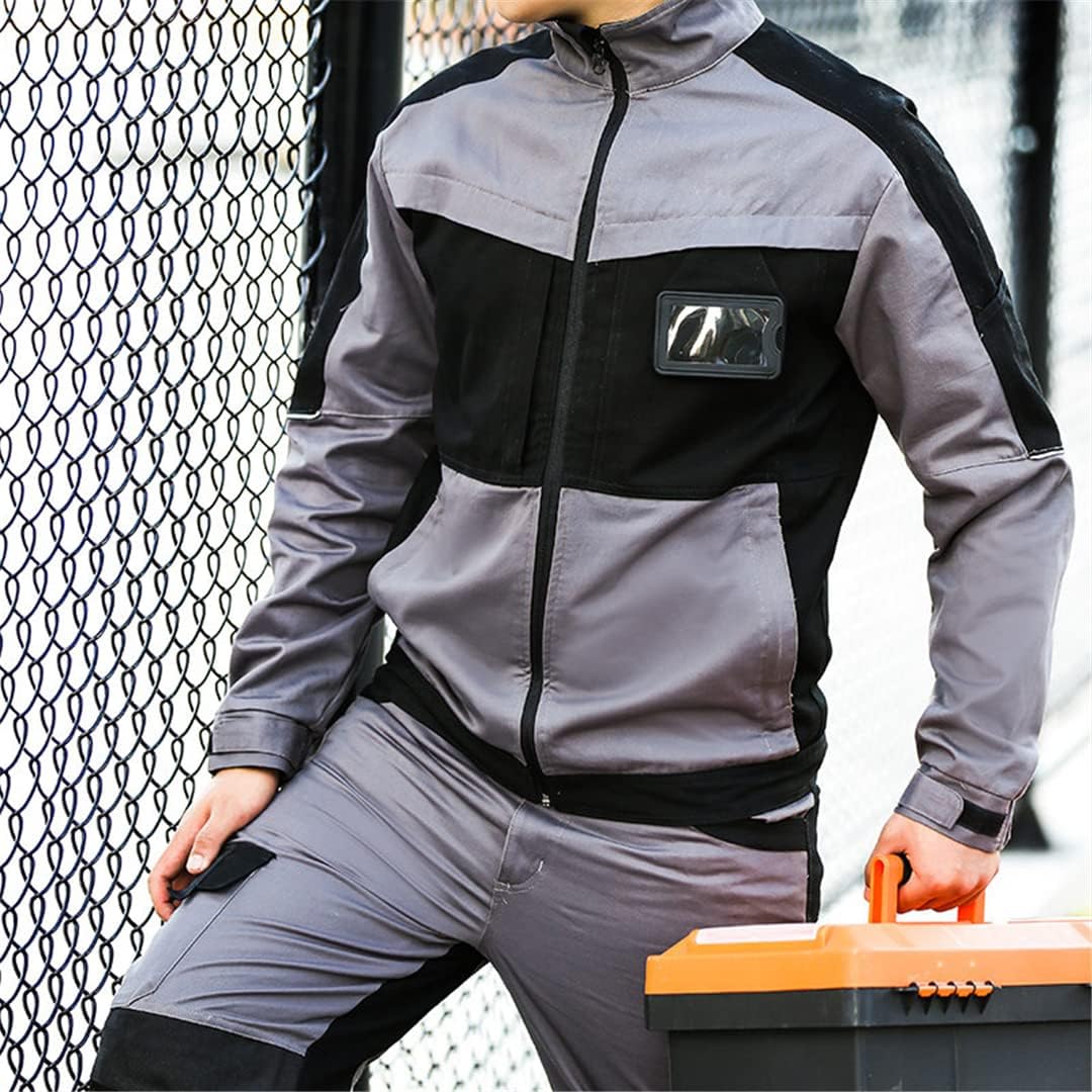 [売店] 安全オーバーオール、 コットンワークスーツ（マルチポケット付き）ワーキングジャケット