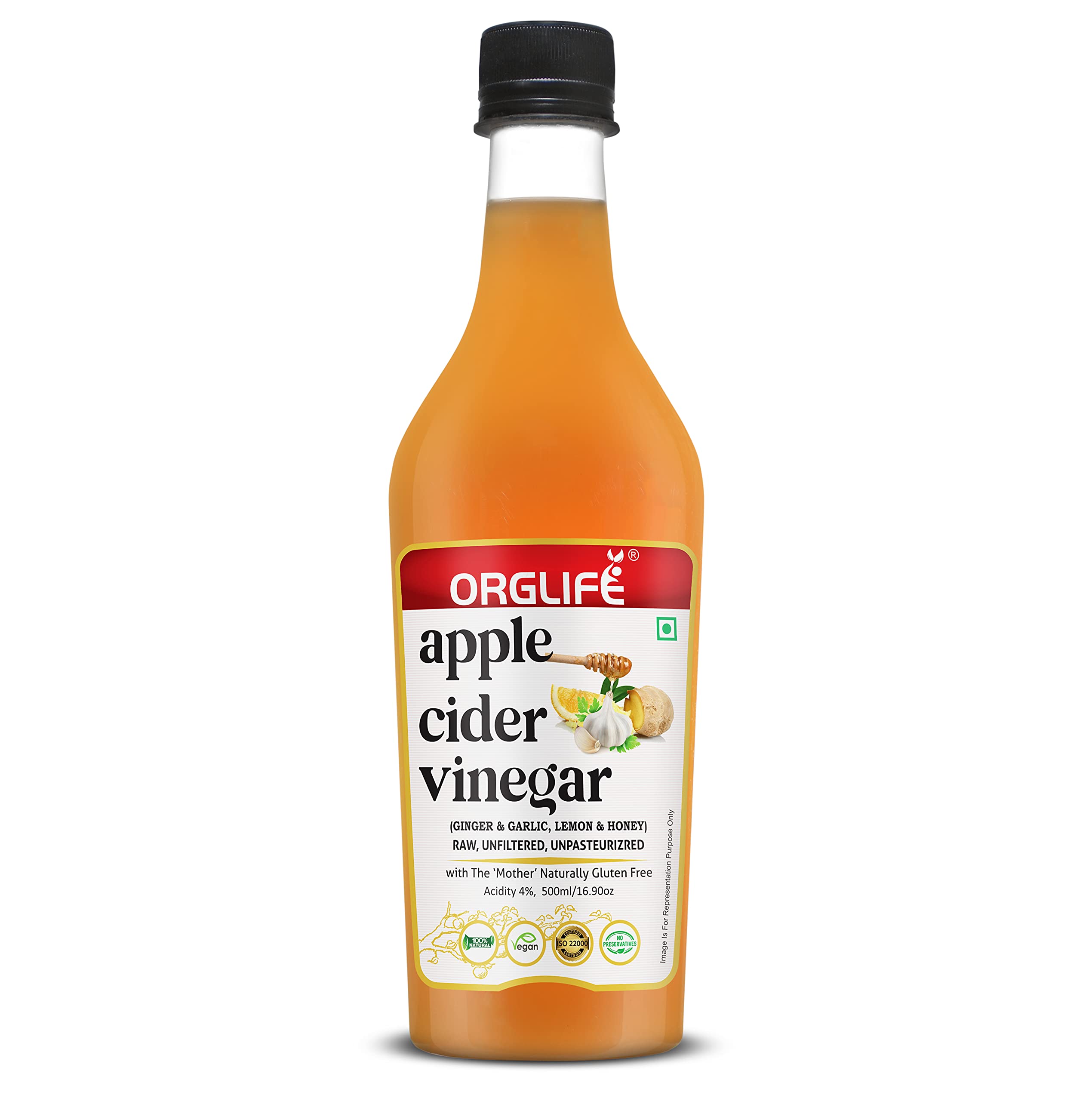 ORGLIFE Apple Cider Vinegar with Garlic, Ginger, Lemon and Honey 500ml -With the Mother (B0933MVM5M) Amazon Price History, Amazon Price Tracker