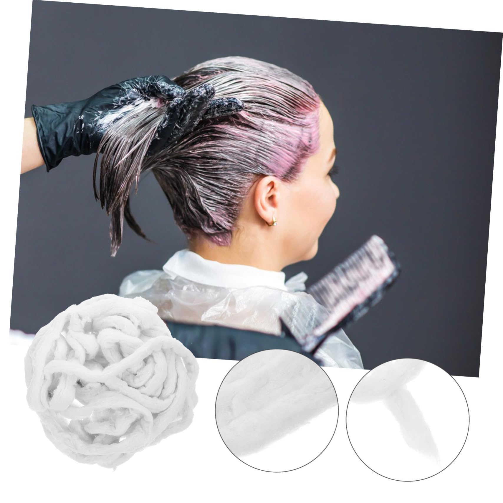 FRCOLOR 3 piezas 1 tiras de algodón teñido en caliente herramientas para el cuidado del cabello permanente bobinas cuidado del cabello permanente bobinas de algodón pelo permanente herramientas
