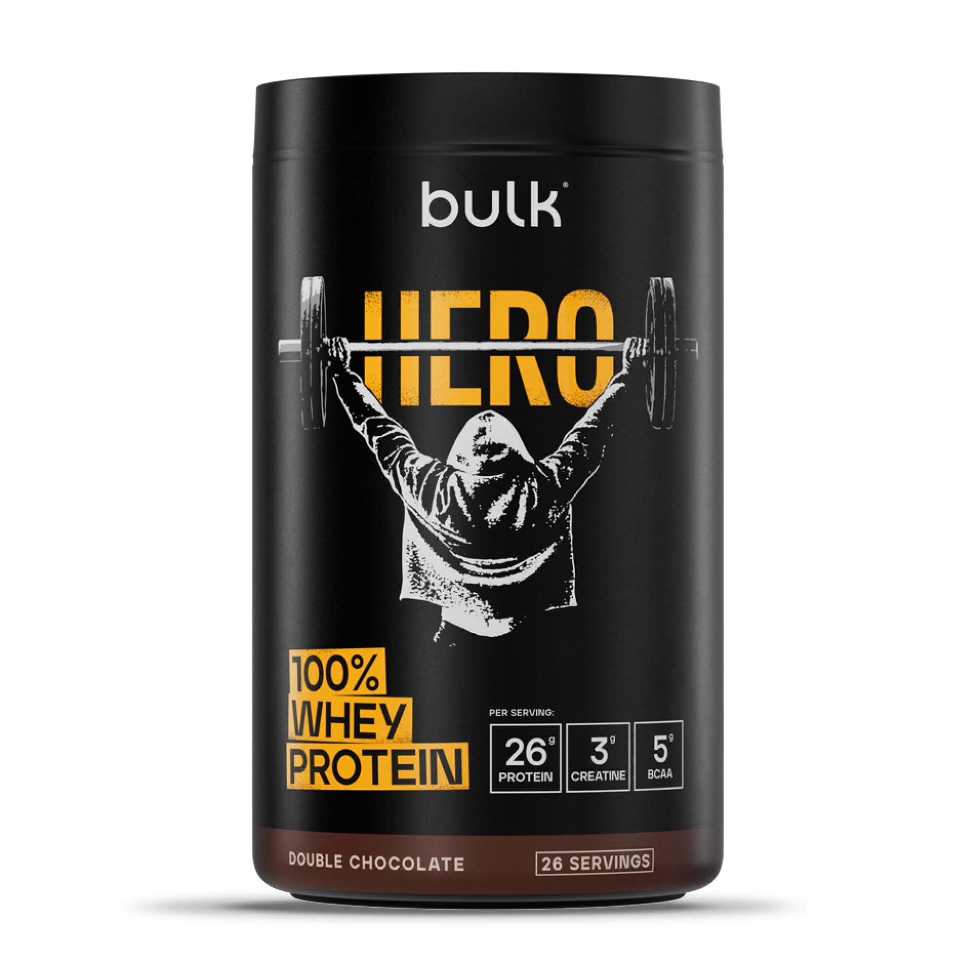 Bulk Hero Whey Protein Powder | Double Chocolate | 26 Servings | 26g