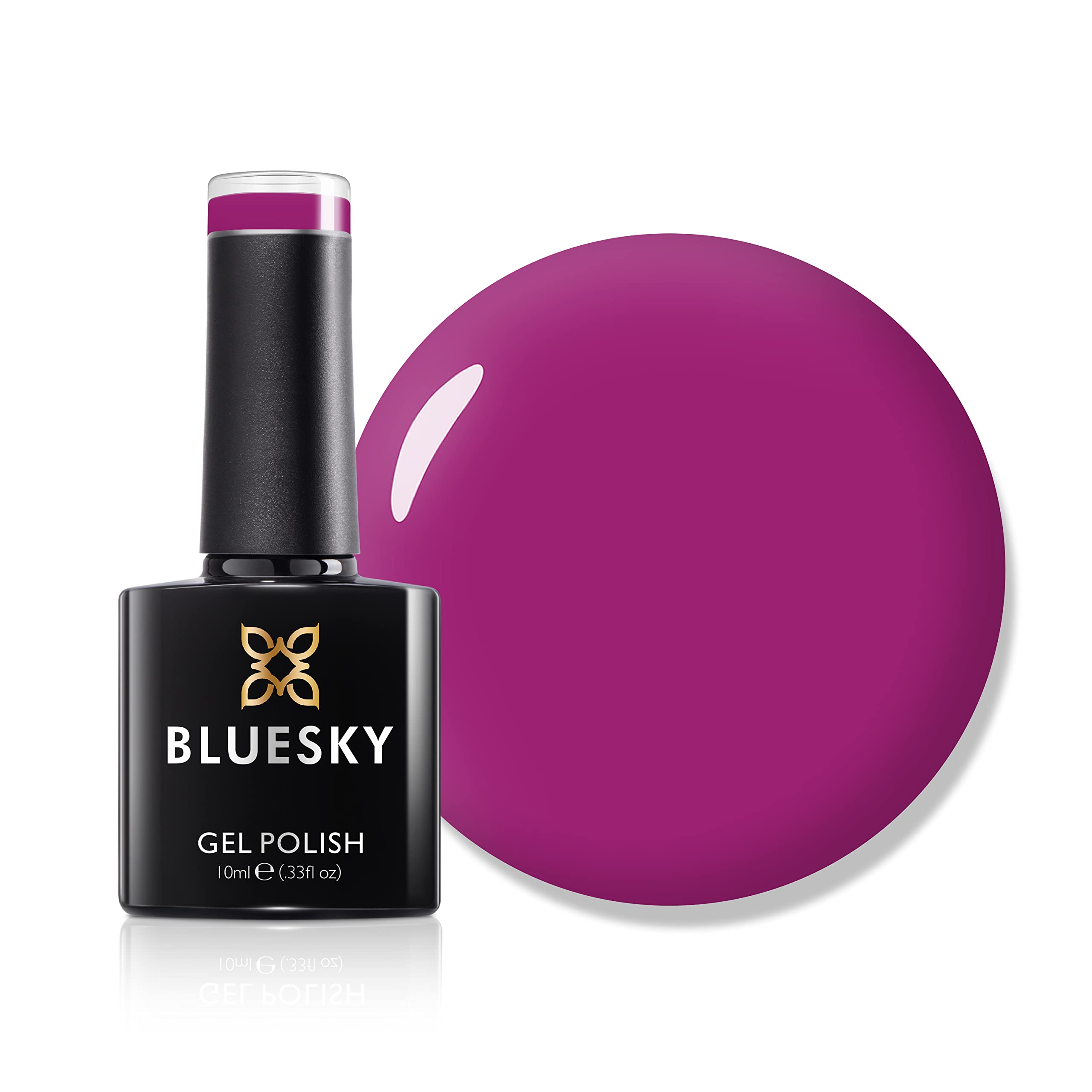 Bluesky Gel Polish, AW22, Intergalactic Pink - AW2213, Pink, Purple, Long lasting, Chip Resistant, 10ml (Requires Drying Under UV LED Lamp)