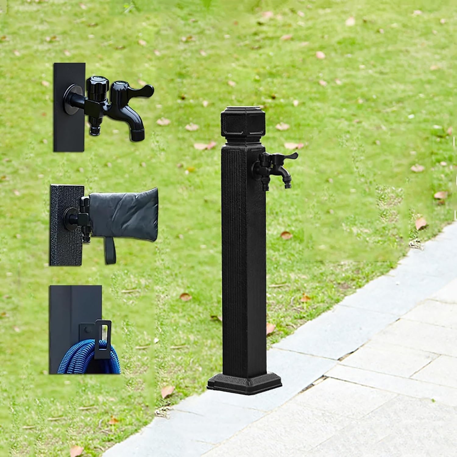 Kanduo Vertical Garden Water Column Water Column，Freestanding Garden Aluminum Alloy Water Column，Backyard Irrigation Washing