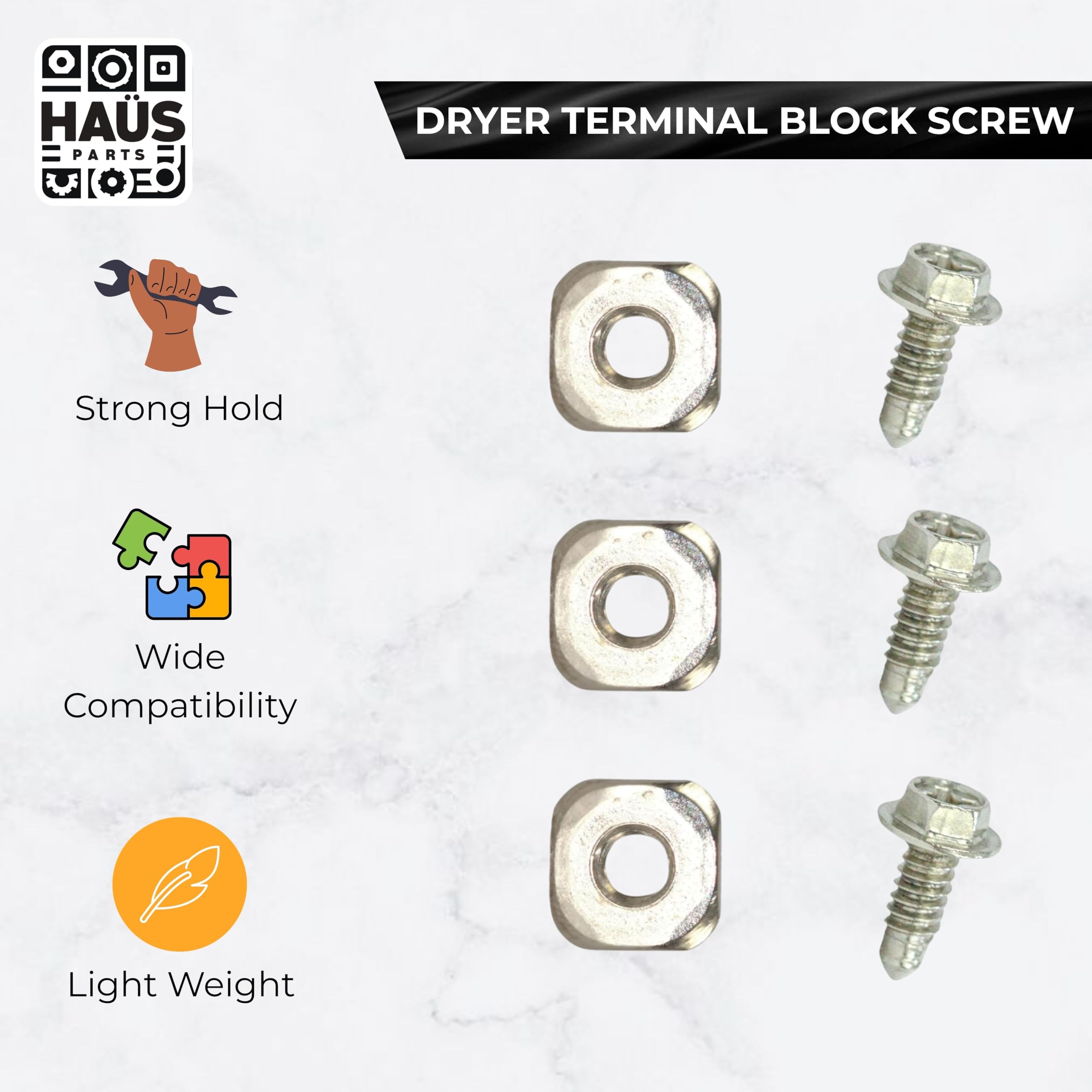 Samsung Dryer Screw 279393 Dryer Terminal Block Screw Kit For