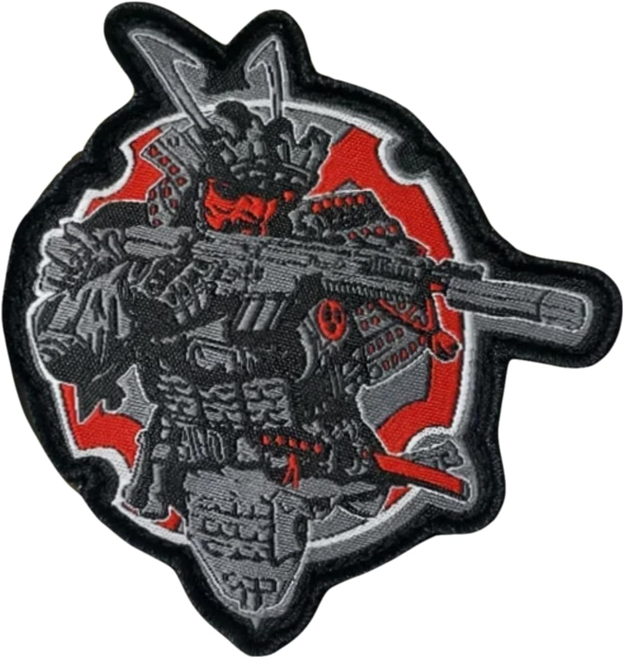 Patches for Backpacks, Funny Samurai Patches Embroidered Tactical Patches, Military Style Hook and Loop Badges, DIY Morale Applique Accessories for Jacket, Backpack, Hats