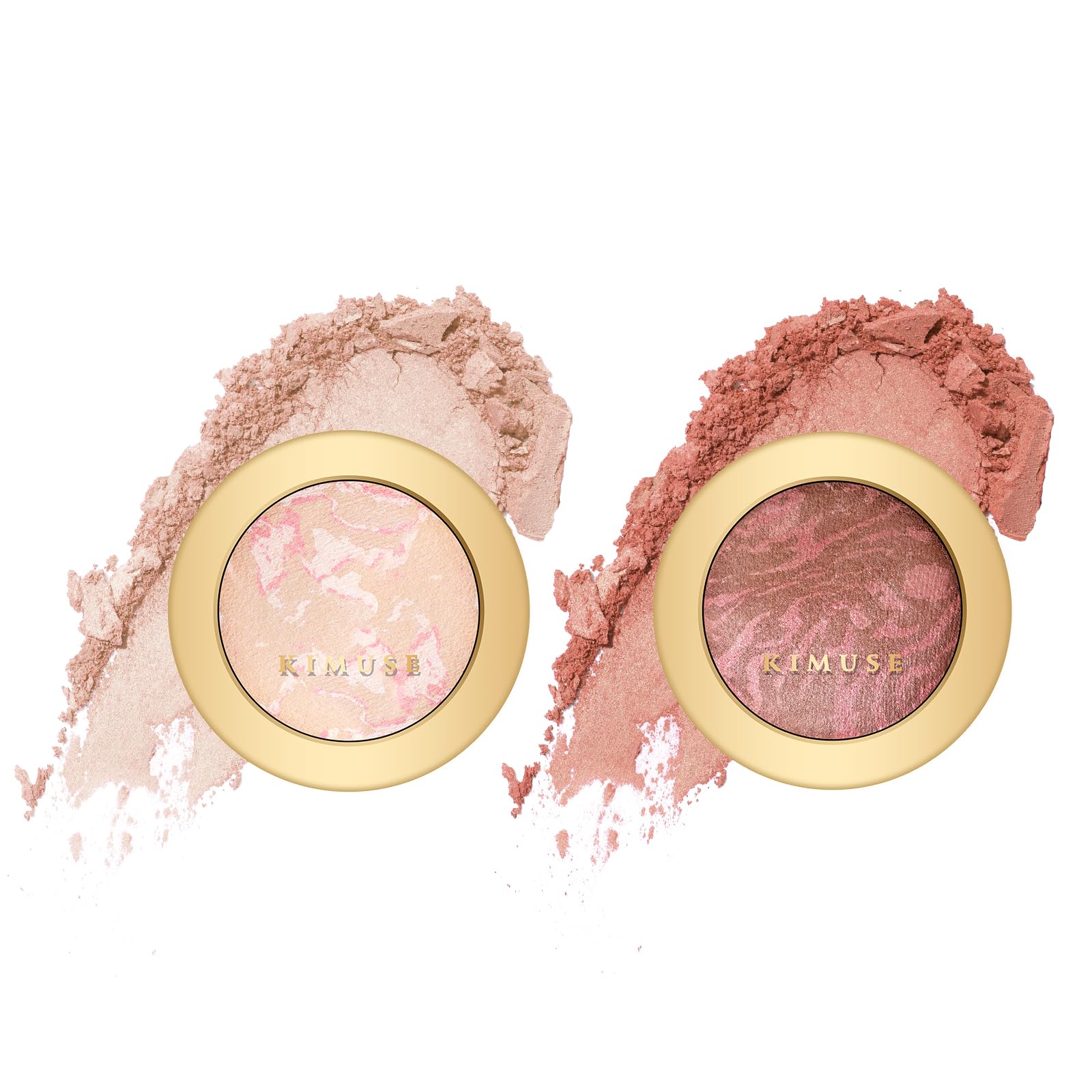 KIMUSE Lighting Glow Baked Foundation & Lightweight Natural Finish Baked Blush