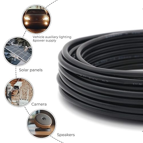 Miniatura 5 de FIRMERST Cable eléctrico de aislamiento de cobre estañado 142 200 pies
