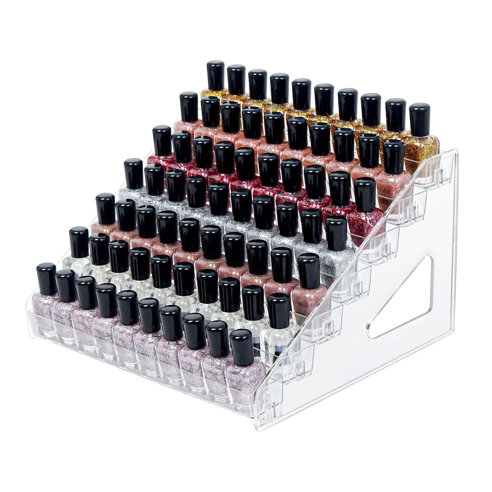Organizer Na Lakier Do Paznokci Przezroczysty Organizer Na Lakiery Do Paznokci, Wielofunkcyjny Ekspozytor Do Łazienki(7-Tier)