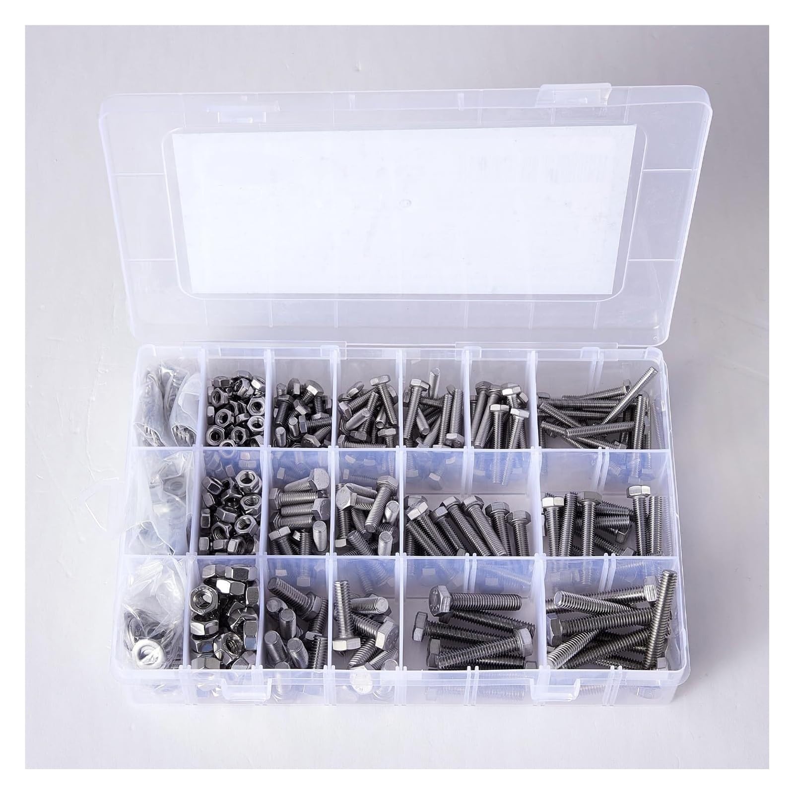 Pernos Hexagonales M4-M6 De 640 Piezas, Con Juego De Arandelas