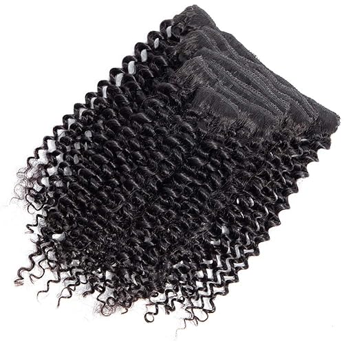 Miniatura 4 de Extensiones de cabello rizado con clip 7 piezas cabello virgen brasileño extensiones de cabello natural 3B 3C extensiones de cabello humano rizado