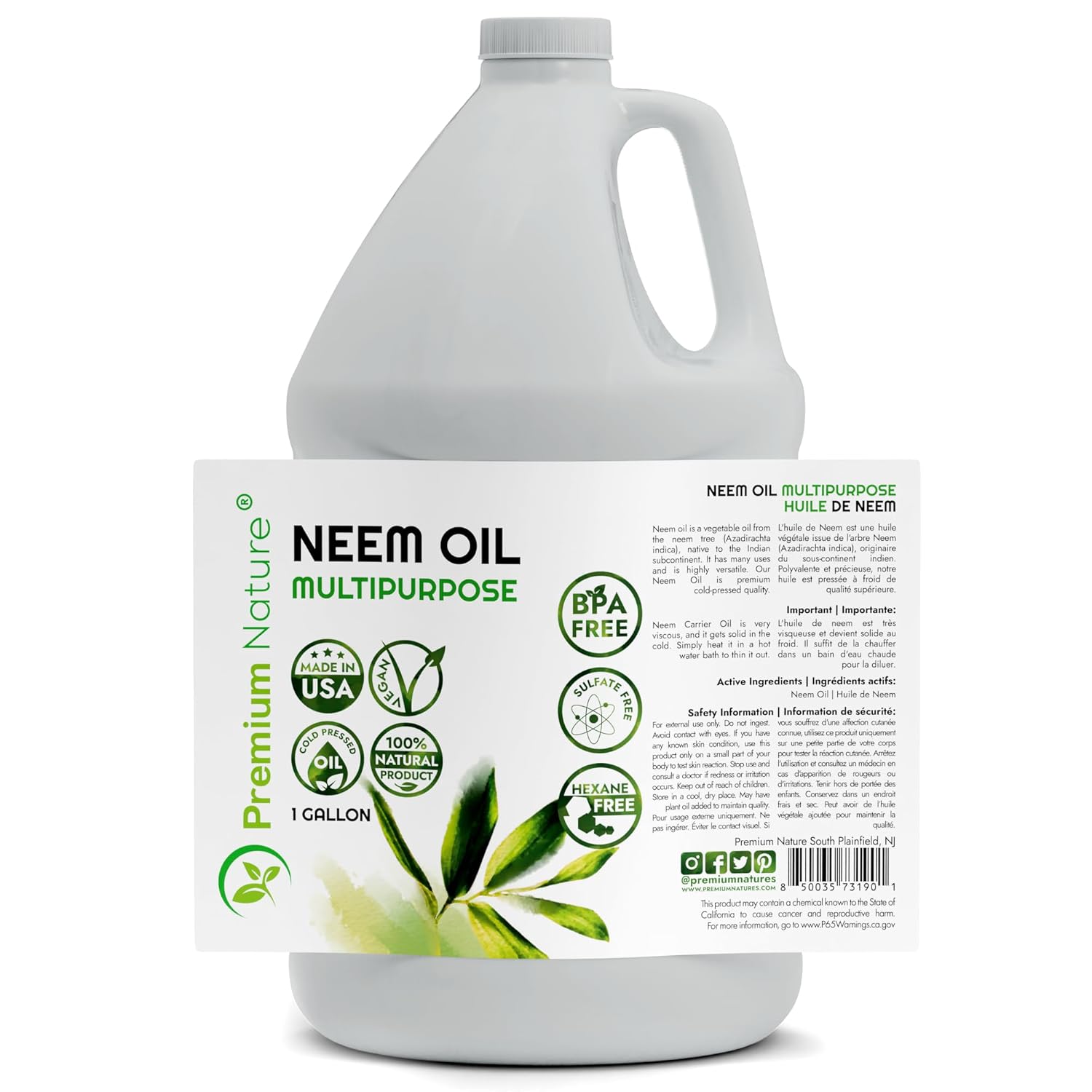 Premium Nature Neem Oil 1 Gallon for Skin and Hair Need Oils Pure Cold Pressed for Mixing Neem Concentrate - Image 2
