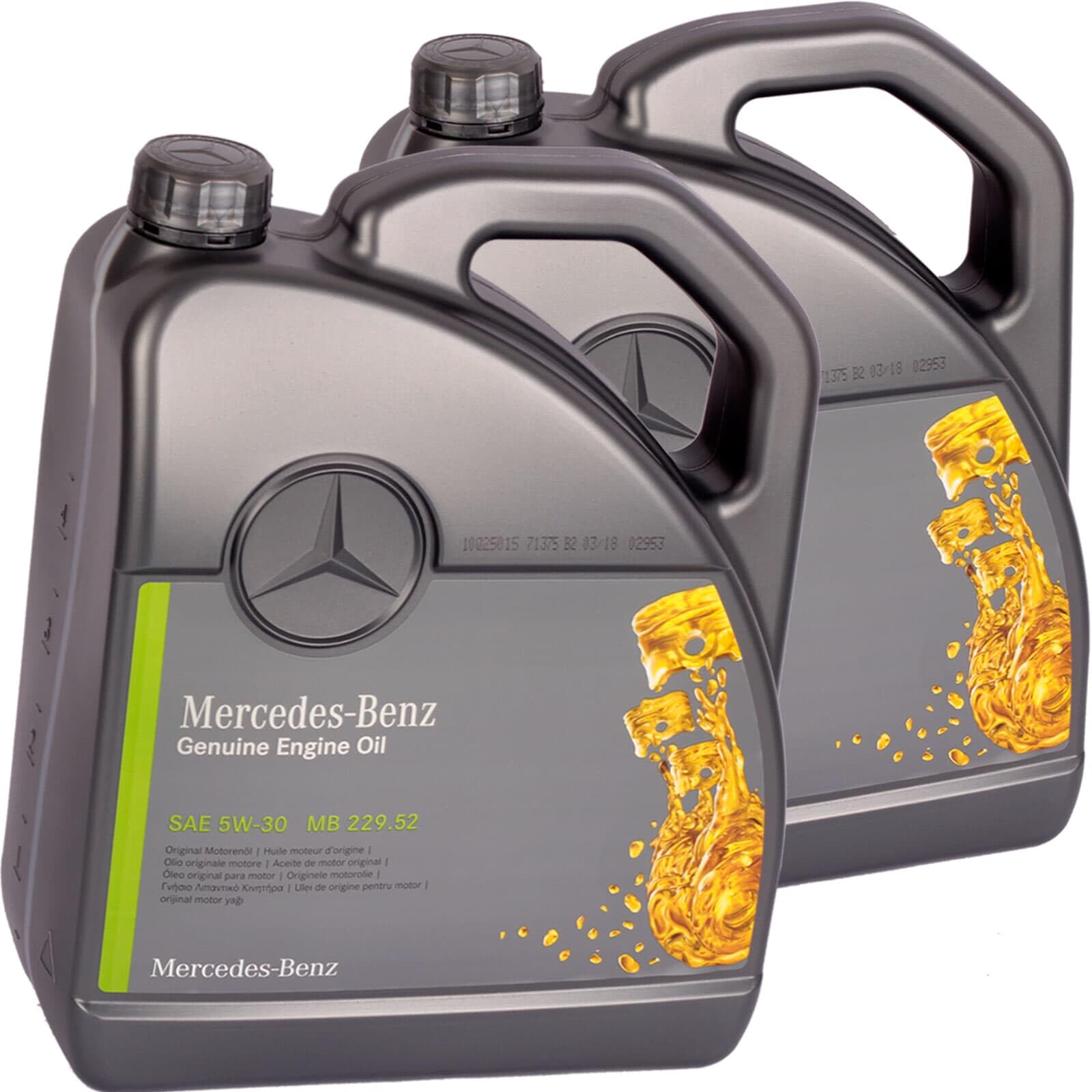 2x A000989700613AMEE Motoröl (10 L) | 2x 5L A000989700613AMEE 229.52 5W30,