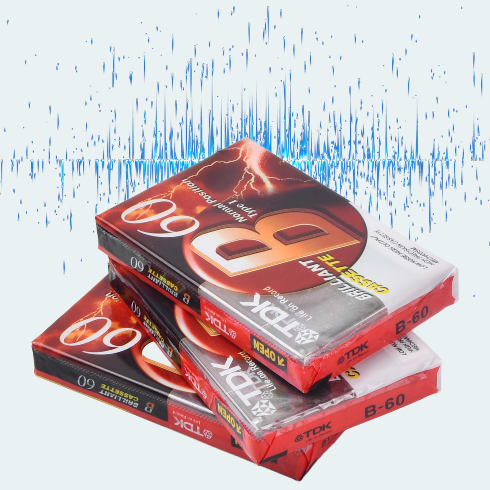 Cassettes Audio Vierges Haute Performance Faible Bruit pour Enregistrement Conférences Séminaires