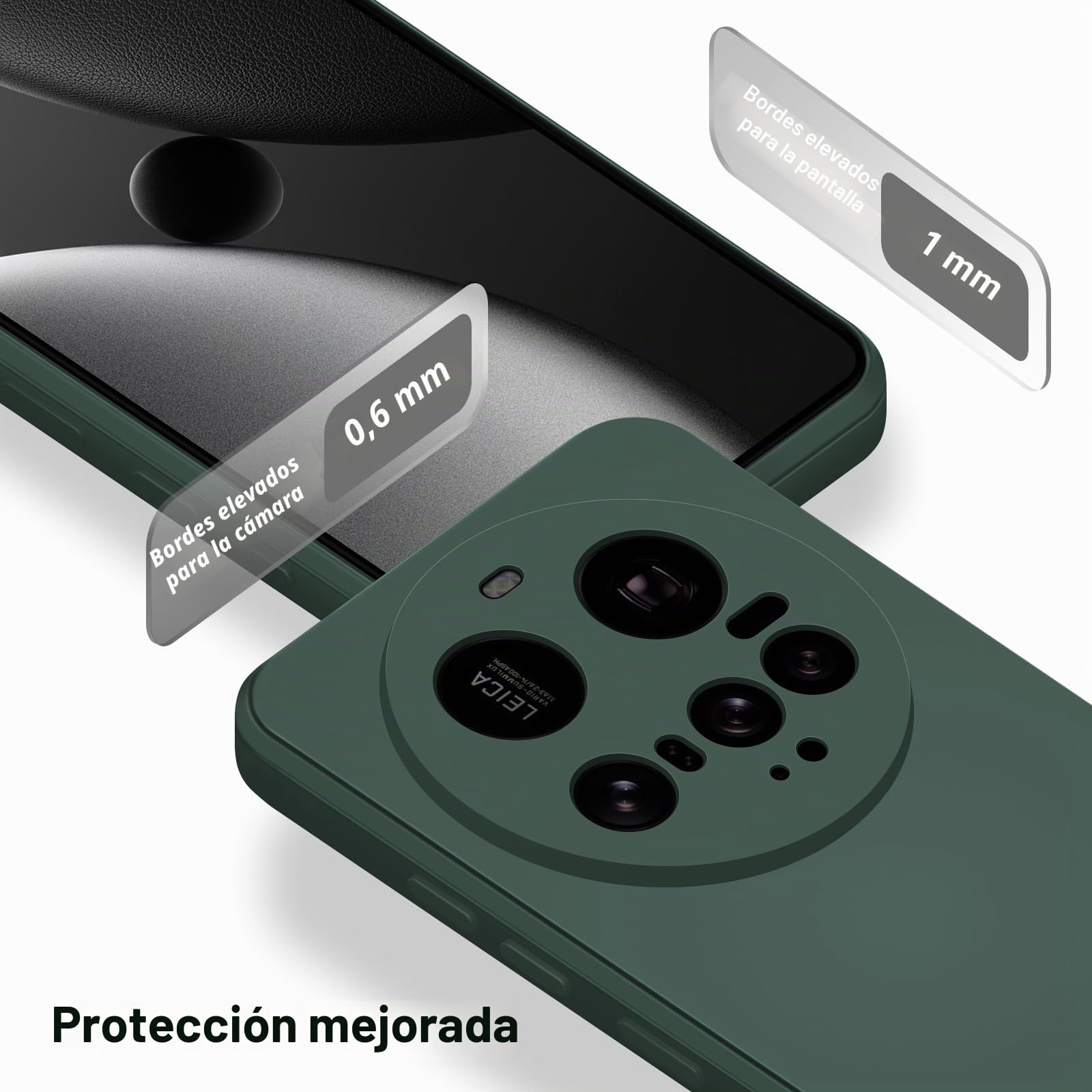 Btstring Funda Para Xiaomi 15 Ultra: Silicona Suave, Protección Extra Para Cámara, Resistente A Golpes, Forro Interior Antiarañazos, Carga Inalámbrica Sin Quitar, Color Negro