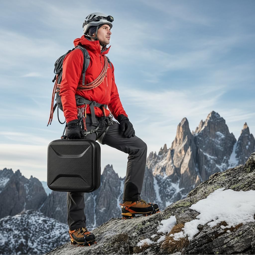 Starlink Mini Case – Protective Travel Carrying Case for Starlink Mini Dish, Kickstand, Pipe Adapter, Power Adapter & Cables Splash-Resistant, Shockproof