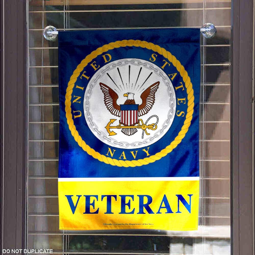 US Navy Veteran Garden Flag - Image 4