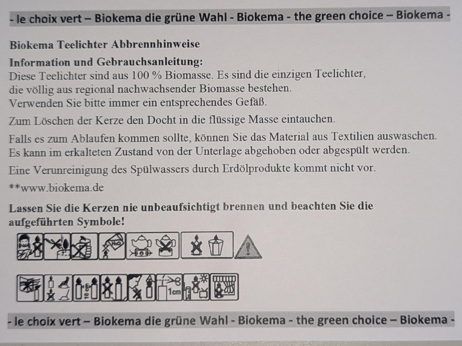 Öko Teelichter 100% Biomasse (300 Stück) Bio-Qualität, Ø38 mm, Brenndauer ca. 4h, ohne Aluminiumhülle, nachhaltige Teelichter für Deko, Haushalt & Feste
