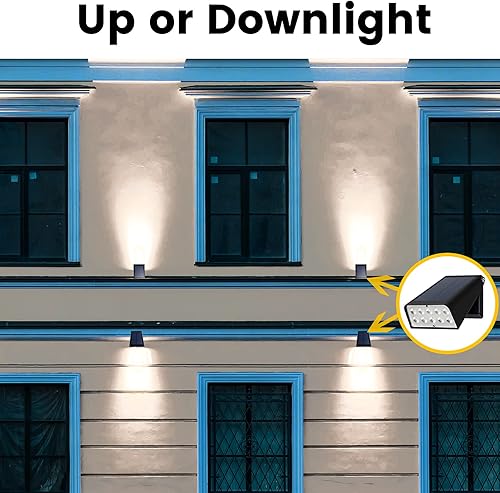 Miniatura 7 de Foco para exteriores alimentado por energía solar, luces de terraza del atardecer al amanecer, 2 modos ajustables de 90, ideal para ubicación