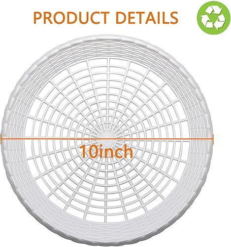 Miniatura 2 de EBIGIC Soportes para platos de papel 8 paquetes de 10 pulgadas soportes reutilizables de plástico blanco resistentes para picnic fiesta y cena