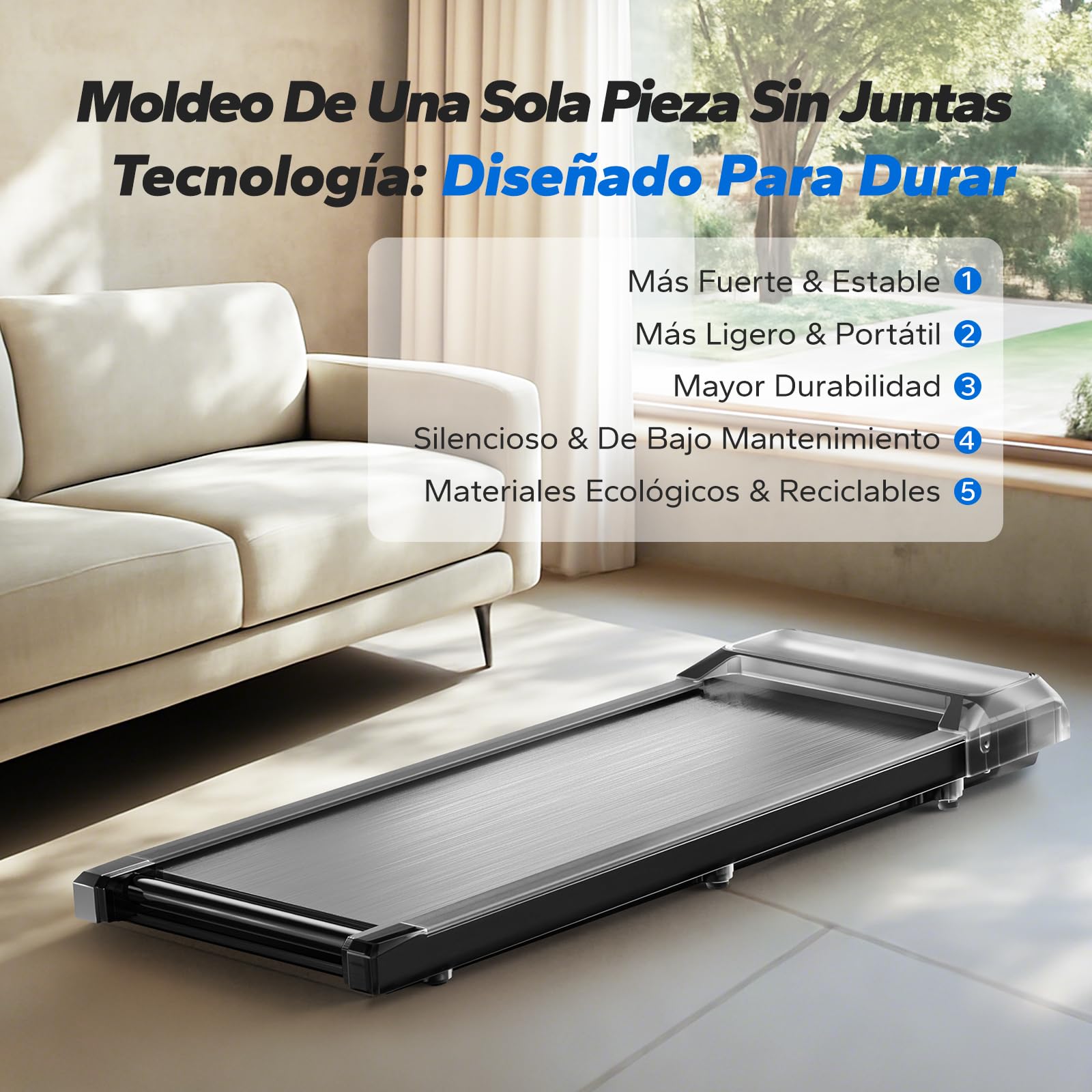 MERACH T21 Cinta de Correr, 3 en 1 Cinta de Andar, 2.5HP Walking Pad | Caminadora Electrica para Casa, Treadmill Compacta para casa y Oficina, App, Pantalla LED, Control Remoto Magnético
